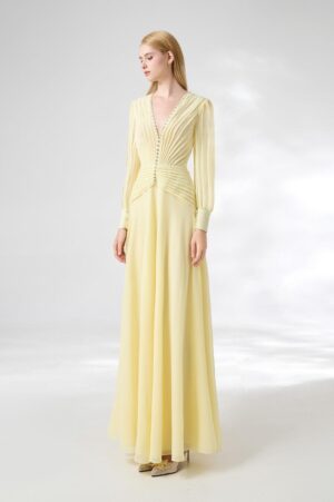 A-line-Cuff-Sleeved-Chiffon-Floor-Length-Dress-Happy-Clothing-alleiz-8