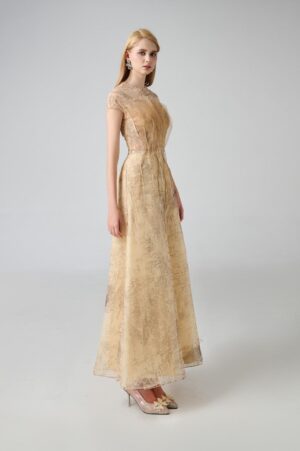 A-line-Jewel-Neck-Organza-Ankle-Length-Dress-Happy-Clothing-alleiz-4