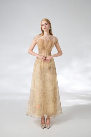 A-line-Jewel-Neck-Organza-Ankle-Length-Dress-Happy-Clothing-alleiz-5
