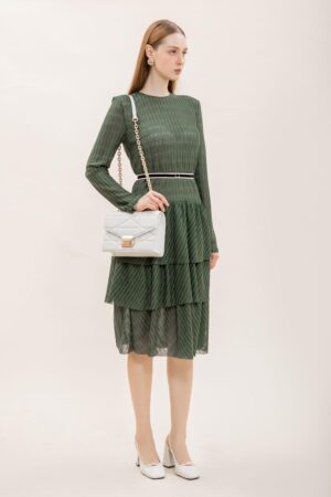 A-line-Layered-Knitted-Fabric-Knee-length-Dress-Decos-alleiz-4