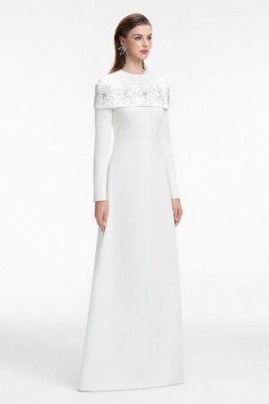 A-line-Long-Sleeved-Crepe-Floor-Length-Dress-TRACY-STUDIO-alleiz-9