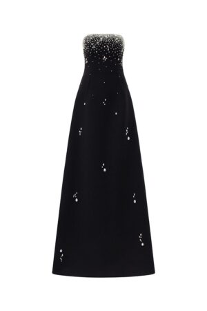 A-line-Straight-Across-Neck-Velvet-Satin-Floor-Length-Dress-TRACY-STUDIO-alleiz