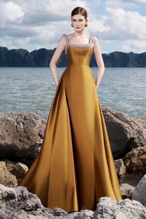 Ball-Gown-Square-Neck-Crepe-Floor-Length-Dress-TRACY-STUDIO-alleiz-12