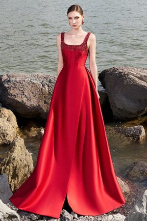 Ball-Gown-Square-Neck-Crepe-Floor-Length-Dress-TRACY-STUDIO-alleiz-20