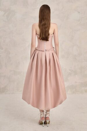 Bubble-Semi-Heart-Neck-Taffeta-Midi-Dress-LINH-PHUNG-alleiz-3