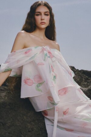 Deer-Layered-Off-Shoulder-Chiffon-Ankle-Length-Dress-LINH-PHUNG-alleiz-3