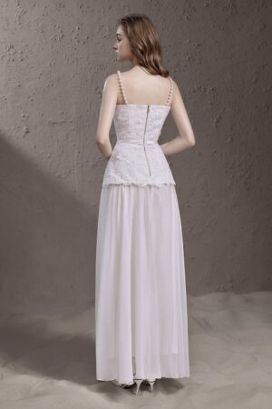 Drop-Waist-V-Neck-Silk-Lace-Floor-Length-Dress-Delicate-alleiz-3