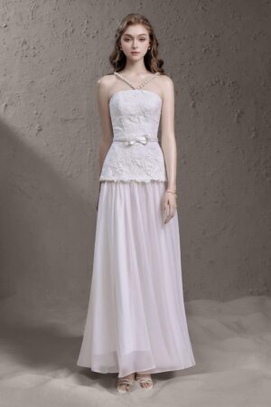 Drop-Waist-V-Neck-Silk-Lace-Floor-Length-Dress-Delicate-alleiz