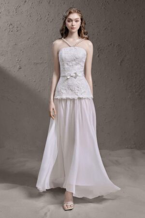 Drop-Waist-V-Neck-Silk-Lace-Floor-Length-Dress-Delicate-alleiz-4