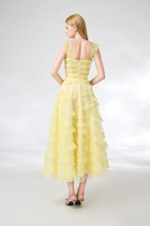 Fit-and-Flare-Square-Neck-Organza-Midi-Dress-Happy-Clothing-alleiz-2