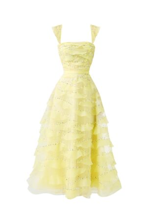 Fit-and-Flare-Square-Neck-Organza-Midi-Dress-Happy-Clothing-alleiz