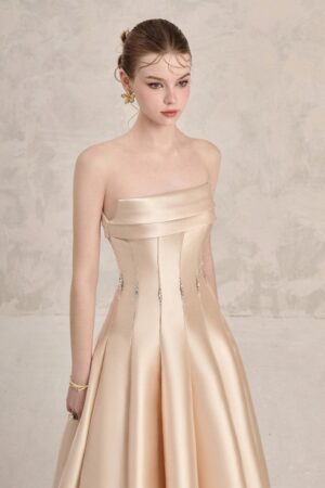 Fit-and-Flare-Straight-Across-Neck-Taffeta-Ankle-Length-Dress-LINH-PHUNG-alleiz-1