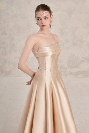 Fit-and-Flare-Straight-Across-Neck-Taffeta-Ankle-Length-Dress-LINH-PHUNG-alleiz-2