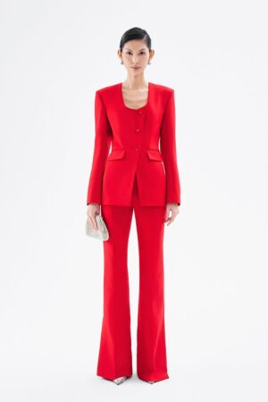 Flared-Side-Slit-Twill-Cotton-Floor-Length-Trousers-Hobb-alleiz-1