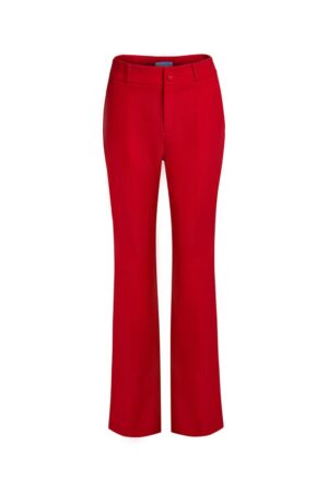 Flared-Side-Slit-Twill-Cotton-Floor-Length-Trousers-Hobb-alleiz