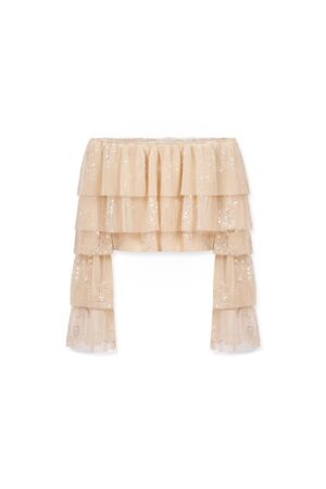 Layered-Off-Shoulder-Tulle-Top-BELOVED-alleiz