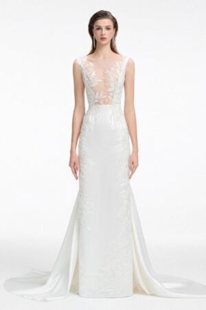 Mermaid-Boat-Neck-Silk-Satin-Floor-Length-Dress-TRACY-STUDIO-alleiz-4