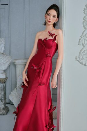 Mermaid-Semi-Heart-Neck-Taffeta-Floor-Length-Dress-RITARA-alleiz-3