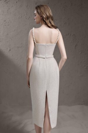 Pegged-Square-Neck-Canvas-Calf-Length-Dress-Delicate-alleiz-2