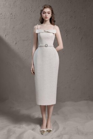 Pegged-Square-Neck-Canvas-Calf-Length-Dress-Delicate-alleiz