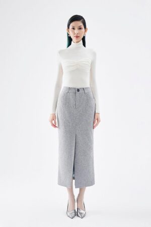 Pencil-Front-Slit-Wool-Blend-Midi-Skirt-Hobb-alleiz-1