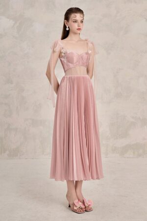 Pleated-Corset-Waist-Silk-Midi-Dress-LINH-PHUNG-alleiz-6