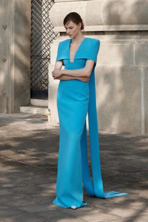 Sheath-Cape-Sleeved-Foam-Floor-Length-Dress-LEKIEU-alleiz-4