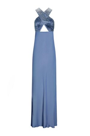 Sheath-Crossover-Satin-Floor-Length-Dress-LEKIEU-alleiz