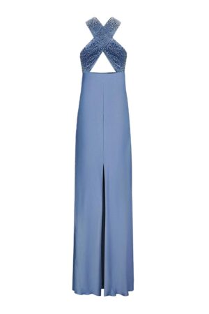 Sheath-Crossover-Satin-Floor-Length-Dress-LEKIEU-alleiz-5