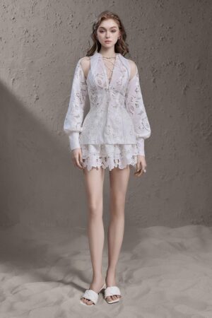 Sheath-Cut-Out-Lace-Top-Delicate-alleiz