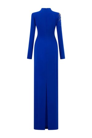 Sheath-Long-Sleeved-Crepe-Floor-Length-Dress-TRACY-STUDIO-alleiz-21