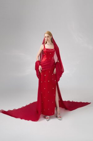 Sheath-Side-Slit-Twill-Floor-Length-Set-Happy-Clothing-alleiz-8