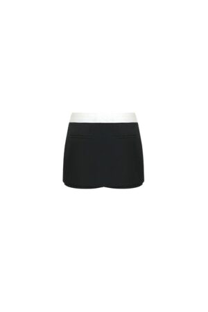 Straight-Contrasting-Waistband-Polycotton-Mini-Skirt-LEKIEU-alleiz-2