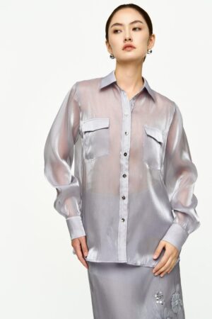 Straight-Cuff-Sleeved-Organza-Shirt-Hobb-alleiz-1