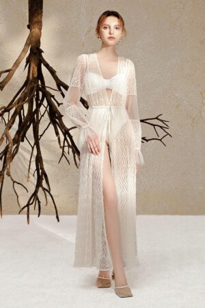 Straight-Poet-Sleeved-Tulle-Ankle-Length-Robe-BELOVED-alleiz-3