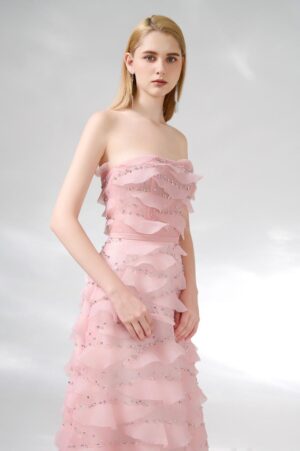 Strapless-Stone-Organza-Floor-Length-Dress-Happy-Clothing-alleiz-2