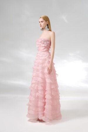 Strapless-Stone-Organza-Floor-Length-Dress-Happy-Clothing-alleiz-4