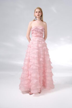 Strapless-Stone-Organza-Floor-Length-Dress-Happy-Clothing-alleiz-5