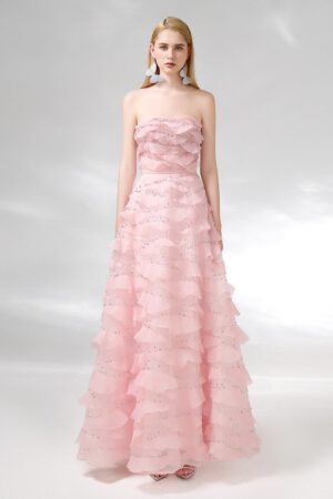 Strapless-Stone-Organza-Floor-Length-Dress-Happy-Clothing-alleiz-6