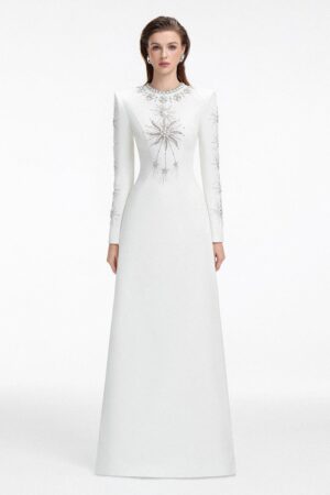 Sun-A-line-Round-Neck-Crepe-Floor-Length-Dress-TRACY-STUDIO-alleiz-11