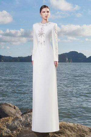 Sun-A-line-Round-Neck-Crepe-Floor-Length-Dress-TRACY-STUDIO-alleiz-3