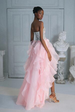 Rose-Asymmetric-Sweetheart-Neck-Organza-Voile-High-low-Dress-RITARA-alleiz-3