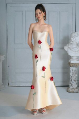 Rose-Mermaid-Semi-Heart-Neck-Taffeta-Floor-Length-Dress-RITARA-alleiz