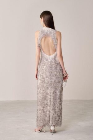 Halter-Backless-Faux-Fur-Ankle-Length-Dress-White-Plan-alleiz-2